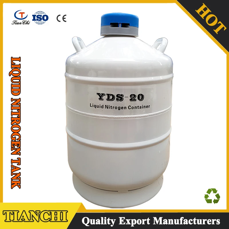 Liquid nitrogen tank 20L storage semen dewar flask 20 liter with 5