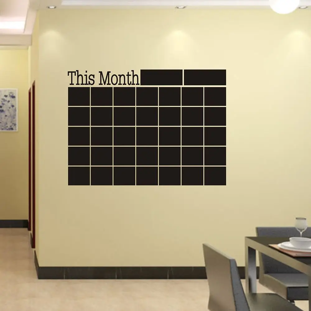 Новинка этого месяца виниловая наклейка на стену для доски с календарем