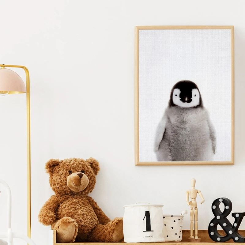 Penguin Print Nursery Decor