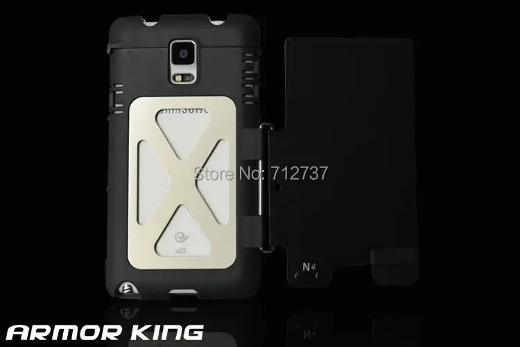 Защитный чехол ARMOR KING из нержавеющей стали, аксессуар для samsung Galaxy Note 4 N9100, элемент, флип-чехол для телефонов