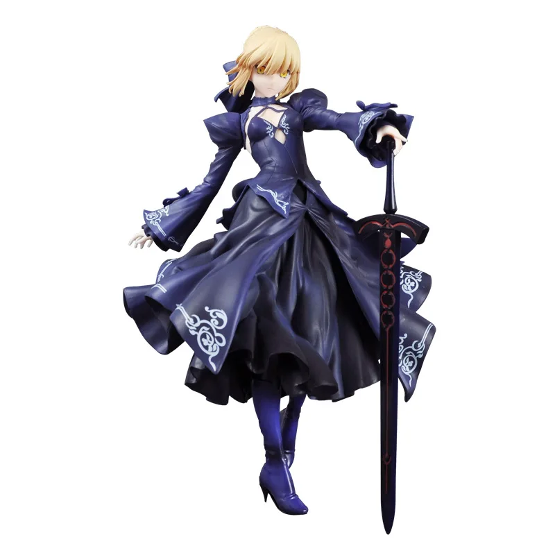 23 см Фэнтези большой заказ Saber Alter Dress Ver Сексуальная ПВХ Модель коллекции косплей