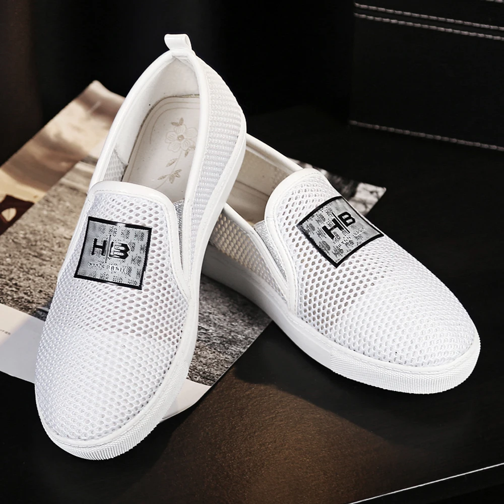 Meotina Müßiggänger Schuhe Frauen Flache Plattform Casual Schuhe Mesh Runde Kappe Boot Schuhe Dame Frühling Gold Weiß Große Größe 34 -43 Creepers