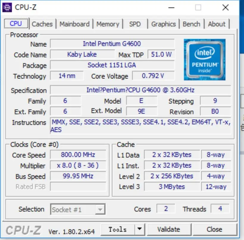 Intel Pentium PC Настольный компьютер процессор G4600 cpu LGA1151-land FC-LGA 14 нанометров двухъядерный процессор