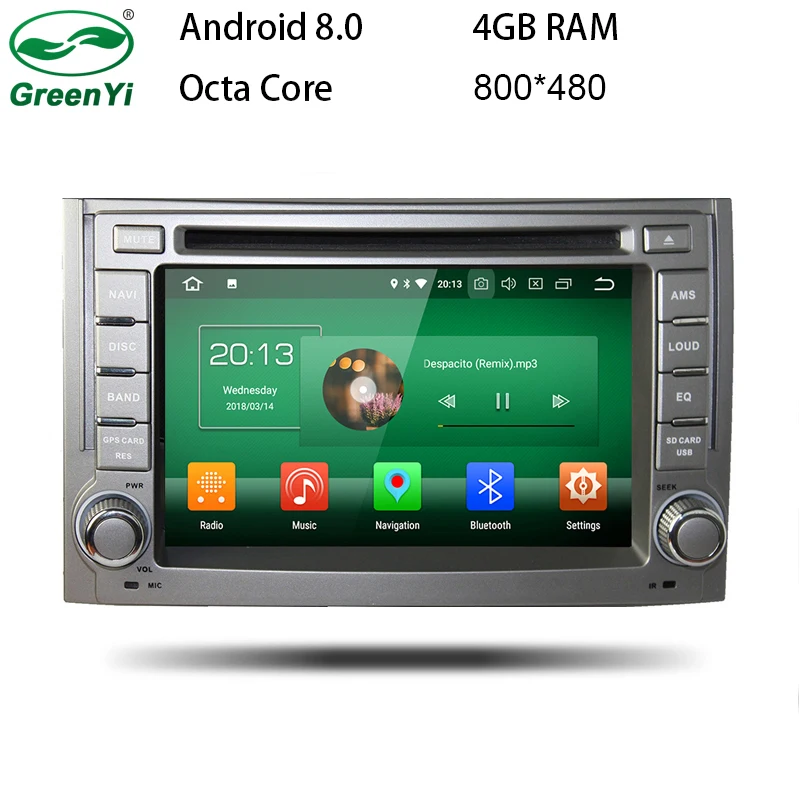 

GreenYi 4GB RAM Android 8.0 Octa Core Car DVD GPS Navi for Hyundai H1 Grand Starex 2007 2008 2009 2010 2011 2012 2013 2014 2015