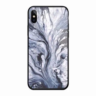 7 100 шт мраморный чехол из закаленного стекла для IPhone X Мягкий край Полный стеклянный мраморный чехол для телефона iphone 8 Plus - Цвет: 7