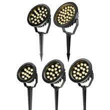 Светодиодный прожектор 3 Вт 6 Вт 9 Вт 12 Вт 18 Вт открытый водонепроницаемый литой свет дерево вставляется в пейзаж красочная трубка газон садовые огни