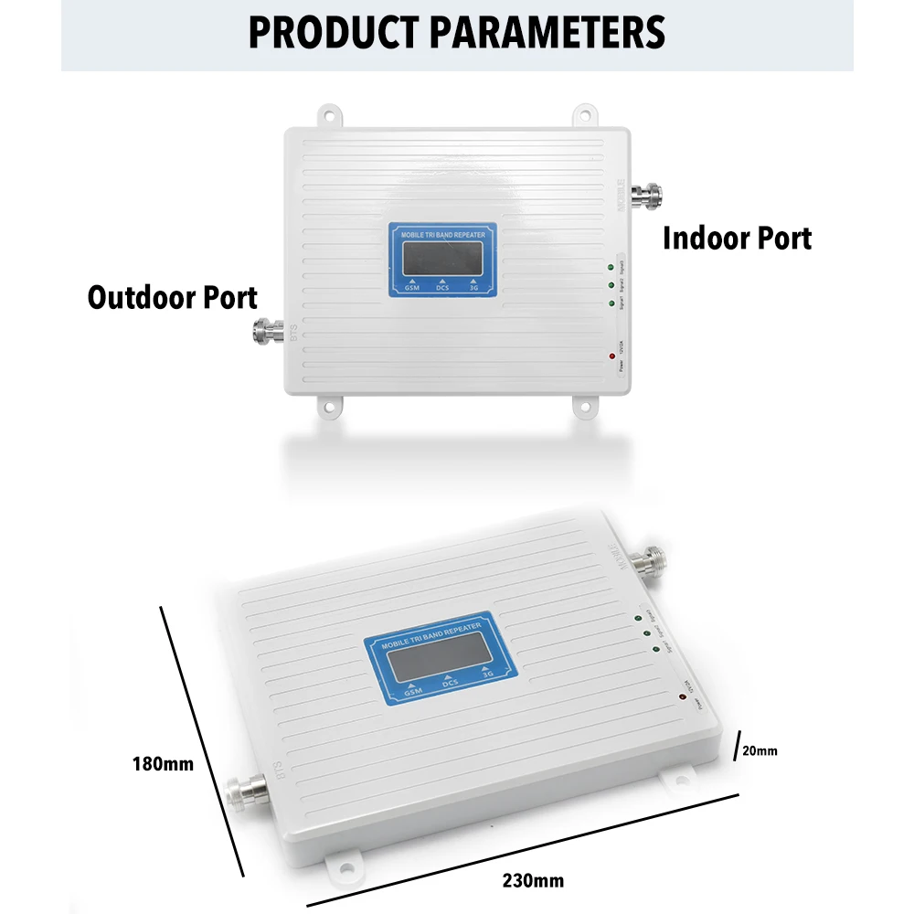 110-220 В трехдиапазонный усилитель 900 1800 2100 GSM DCS WCDMA 2G/3g/4G LTE универсальный усилитель сигнала умный комплект повторителя