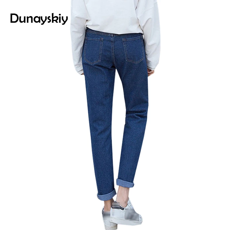 Dunayskiy Loose Plus Size Jeans Woman High Waist Casual Boyfriend Denim Jeans Harem Pants Trousers For Women Streetwear Clothes