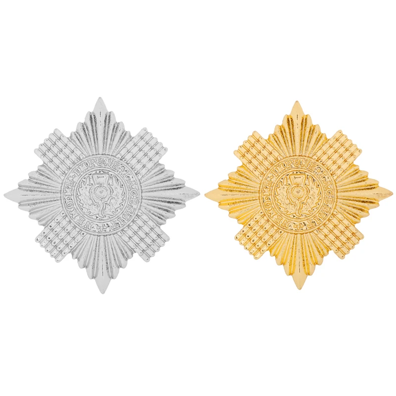 

MQCHUN Jewelry The Most Ancient and Most Noble Order of the Thistle Brooches Pins Knight's Medal Brooch Nemo me impune lacessit