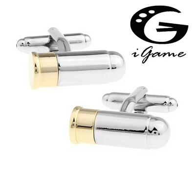 Men Gift Bullet Cuff Links Wholesale&ampretail Gold-color Copper Material Novelty Can Be Opened Army Design | Украшения и