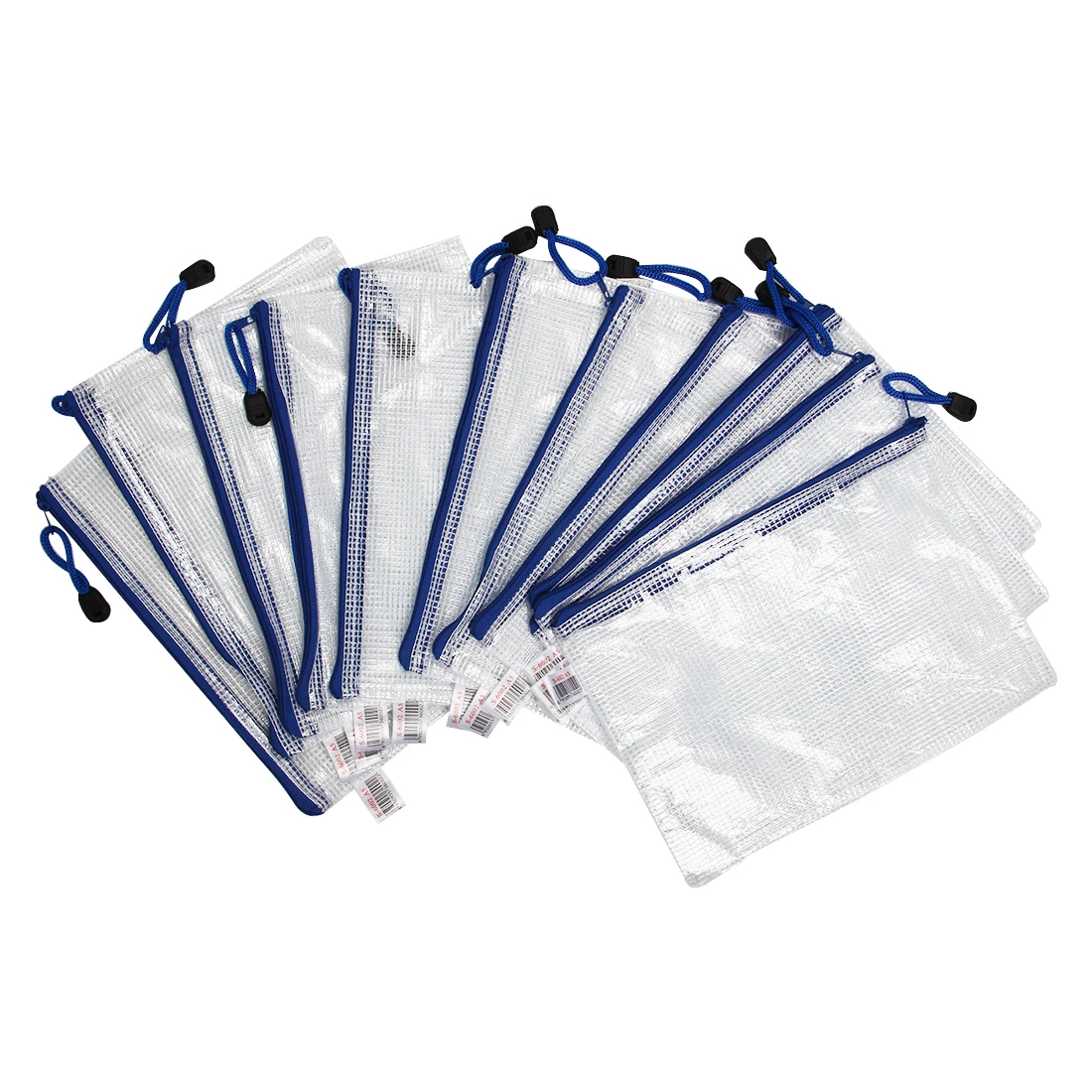 

12pcs shirt package Zip portfolio A5 Document folder PVC pouch