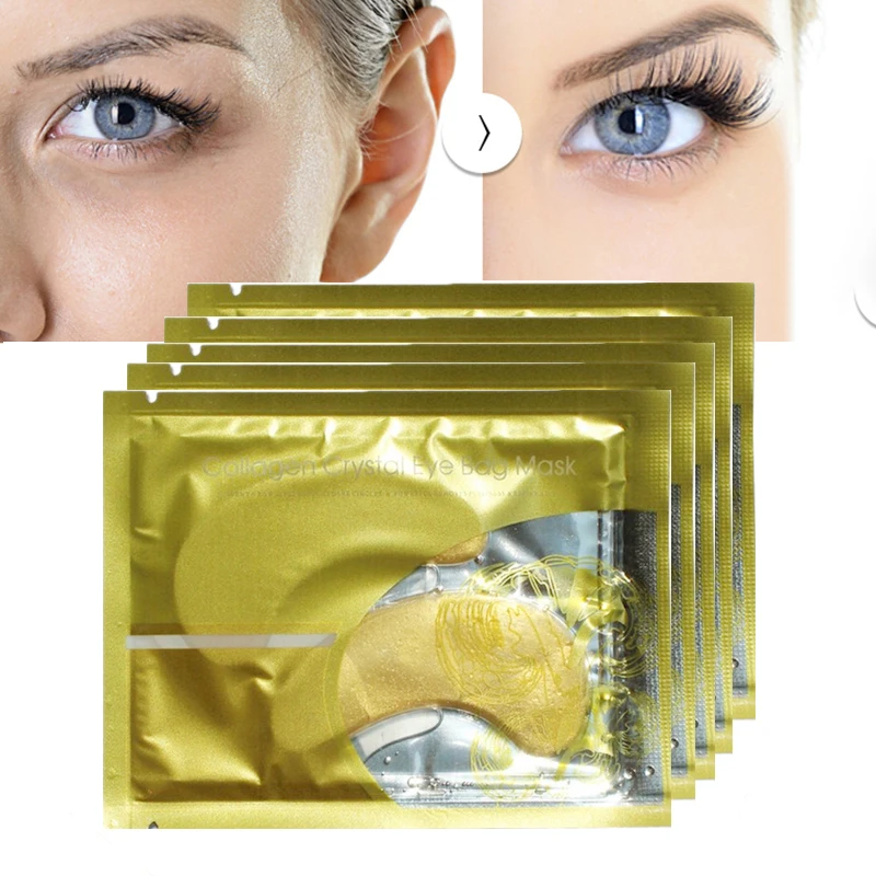 

Gold Eye Mask Patch for Face Care Crystal Collagen Eye Mask Moisturizing Anti Aging Anti Wrinkle Dark Circles Remove Eye Care