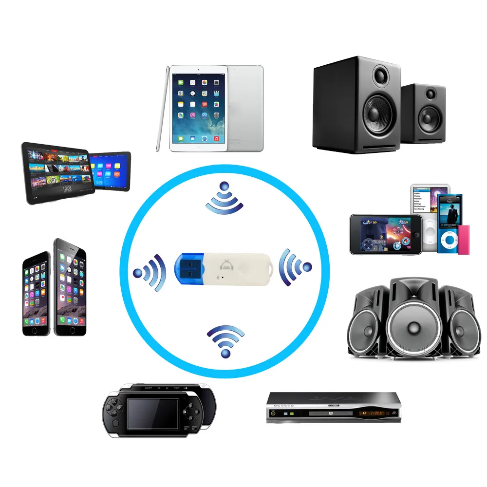 

HIPERDEAL USB Bluetooth Receiver Stereo Audio Music Wireless Receiver Adapter For Car Home Speaker AUX Cable Receiver BAY28