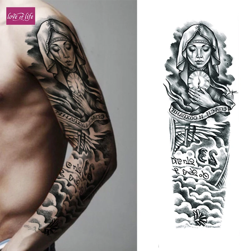Временная тату наклейка 1 шт. Большая искусственная для девочек|tattoo sticker|fake tattoos