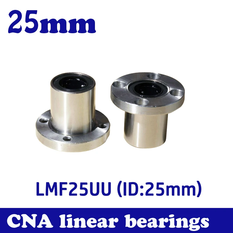 

Free Shipping LMF25UU 25mm Flange Linear Ball Bearing For 25mm Linear Shaft CNC