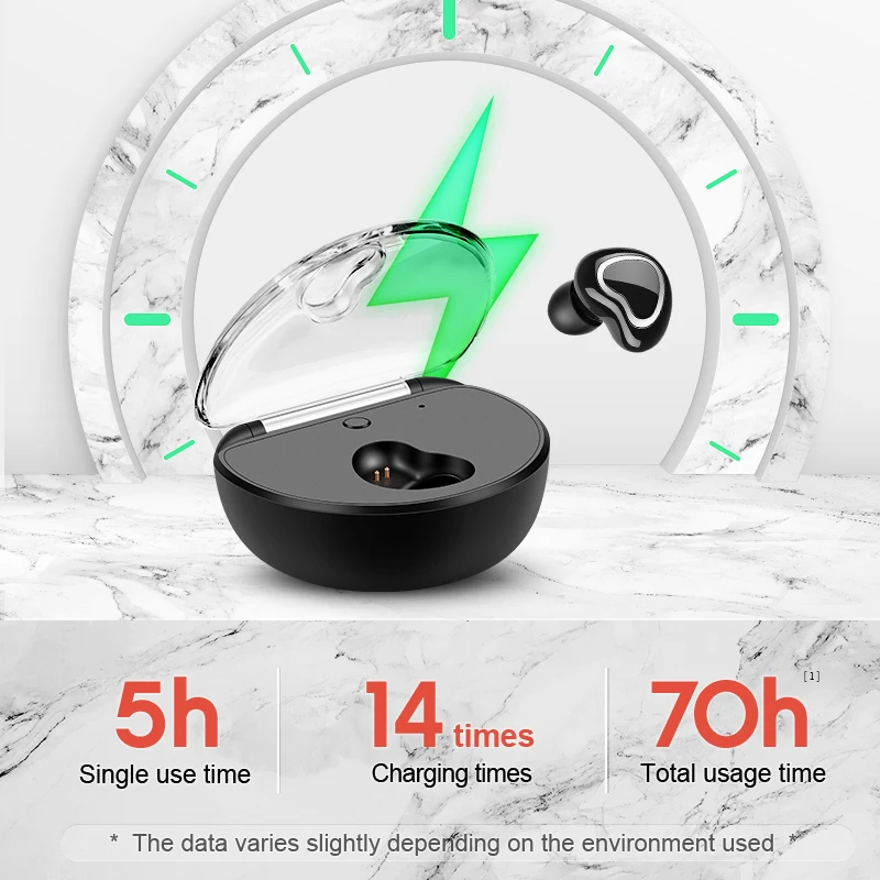 SANLEPUS Мини Bluetooth наушники беспроводные Handsfree Наушники с Micphone/зарядная коробка для