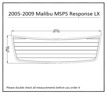 

2005-2009 Malibu MSP5 Response LX Boat Swim Platform Pad Boat EVA Teak Decking 1/4" 6mm