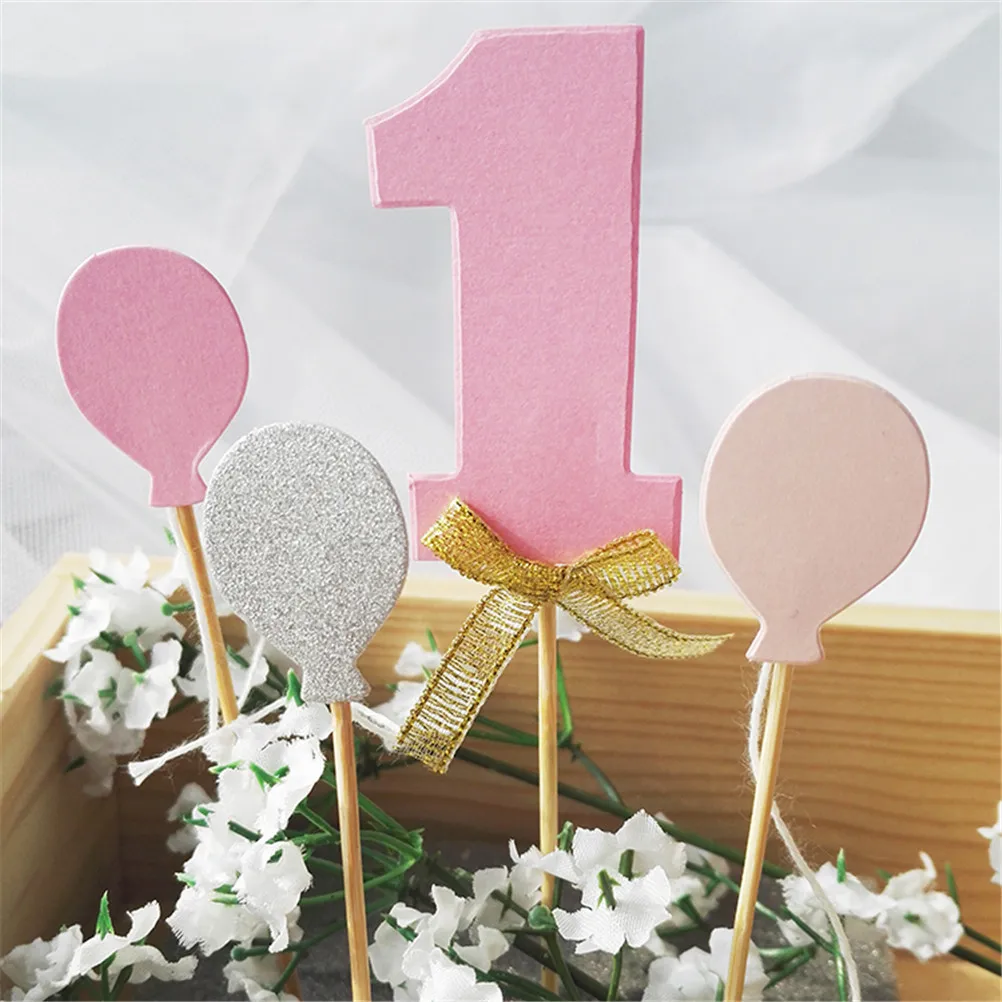 

1 Set New Arrival Glitter Numbers Personalized Cake Topper Kit Wedding Number One Babyshower Birthday Cupcake Party Decorations