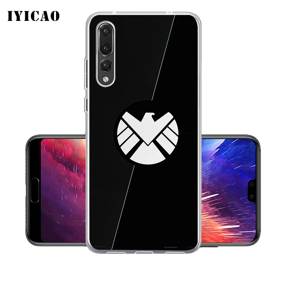 IYICAO Защитный Мягкий силиконовый чехол с Марвел для Huawei P30 P20 Pro P10 P9 P8 Lite P Smart из