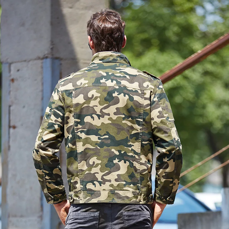 Военная камуфляжная Мужская куртка брендовая модная 4XL мужская хлопковая