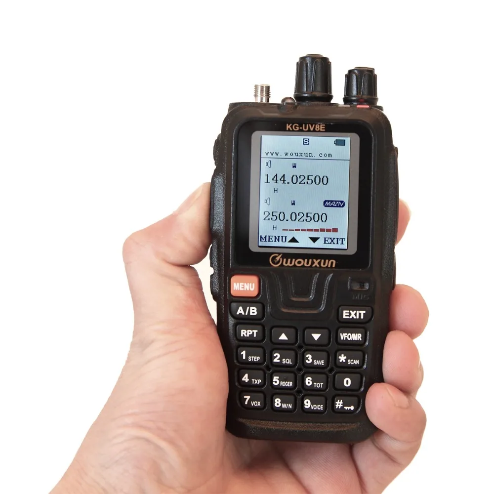 Wouxun KG-UV8E трехдиапазонный 136-174/220-260/400-520 МГц перекрестный репитер Дуплексная работа 999CH VOX CTCSS/DCS Ham Радио рация