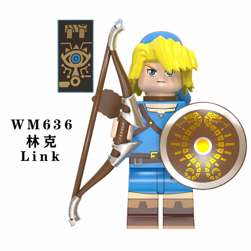 Игра в стиле принцессы Zelda Link, строительные блоки Ninjago, экшн-игрушка, diy Модель, кирпичи, куклы, игрушки для детей, WM6053