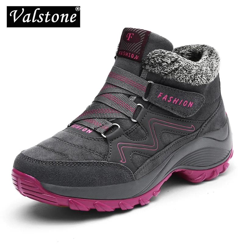 

Valstone Designer Super Warm women Winter Boots Quality Suede Snow Boots Fur Plush Winter Snow Shoes High Top Outdoor Boots Shoe