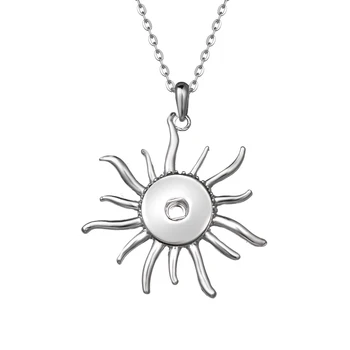 

18mm Snap Jewelry Metal Alloy starfish Pendant Necklaces Fit DIY 18MM Snap Buttons Necklaces Wholesale Women IB123
