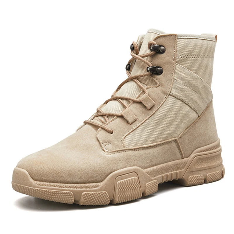 

2019 New Men's Fashion Casual Shoes Men's Wild High Help Tooling Boots Field Combat Men's Boots Chaussure Homme