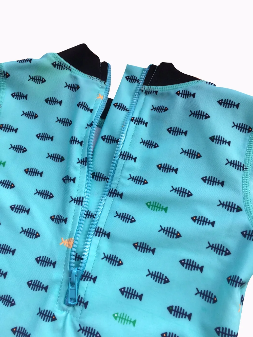 Bonverano(ТМ) младенческой UPF 50+ защита от солнца S/S рыбья кость Одна деталь молния женский пляжный костюм