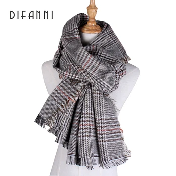 

DIFANNI Fashion Winter Scarf Women Luxury Brand Scarves Ladies Wraps Warm Shawls Scarf For Women Triangle Drop Shipping