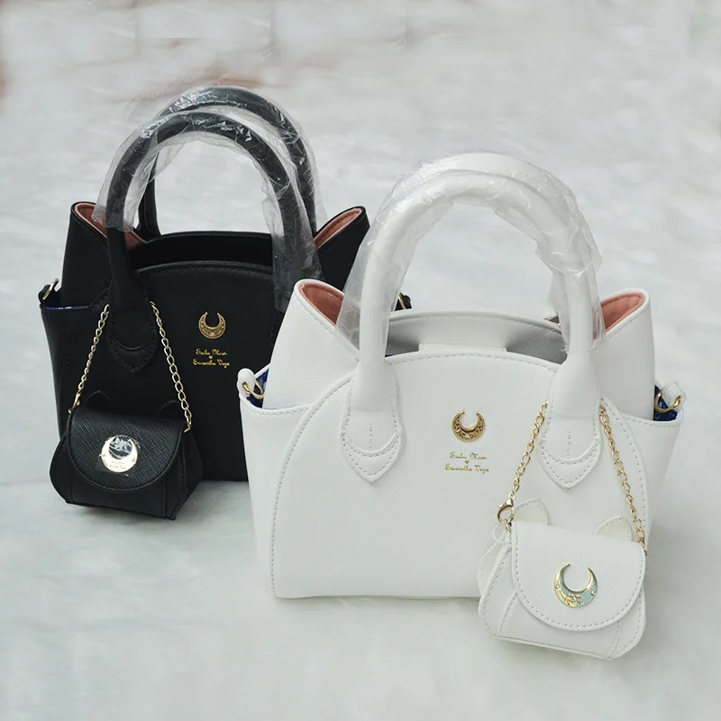 Bolso de mano con diseño de marca sailor moon luna/artemis, bolso de mano con orejas de gato, bolso de mensajero Bolso de mano con diseño de marca sailor moon luna/artemis, bolso de mano con orejas de gato, bolso de mensajero