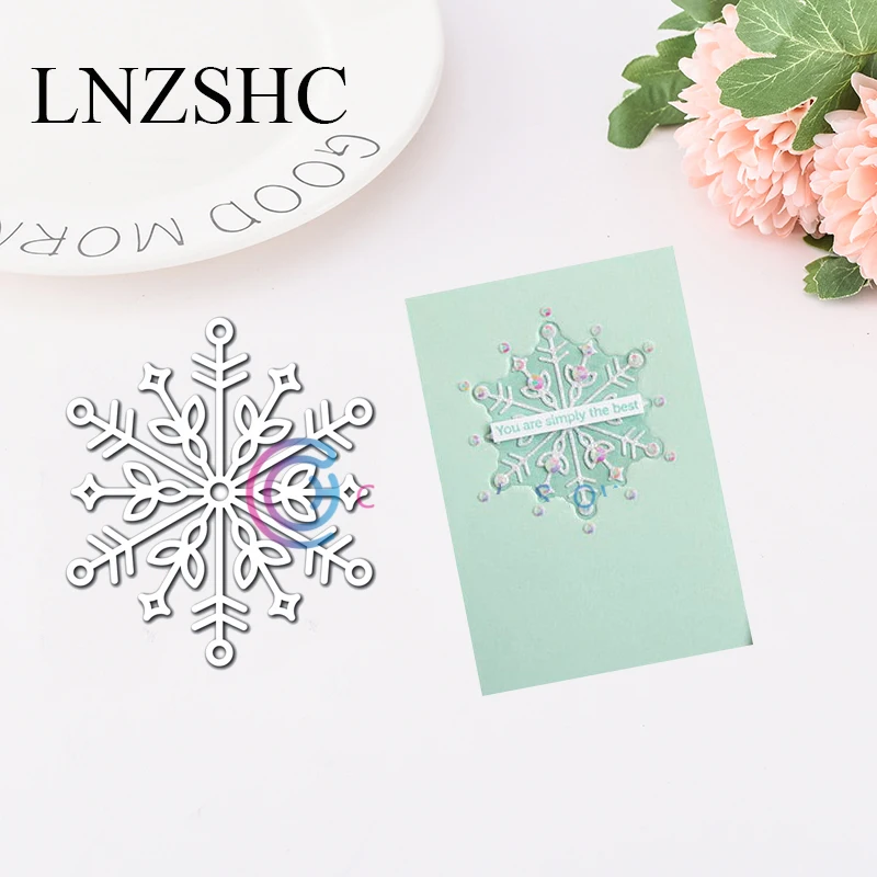 

Christmas Snowflake Metal Cutting Dies Stencils Template For Scrapbooking DIY Album Paper Card Craft Embossing Decor