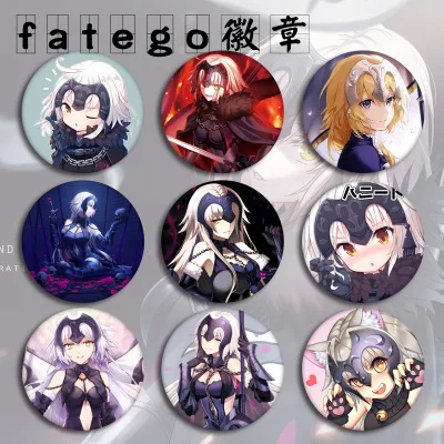 12 типов FGO Fate/Grand заказать модель фигурки брошь на булавке круглый значок из жести