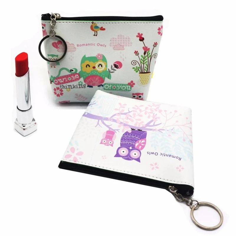 New Fashion Women Girls Lady Leather Small cute owl  Wallet Coin Purse Clutch Bag 13