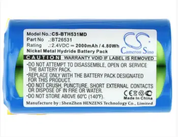 

Cameron Sino 2000mAh battery for BRANDTECH accu-jet pipette controllers BT26531 Medical Battery