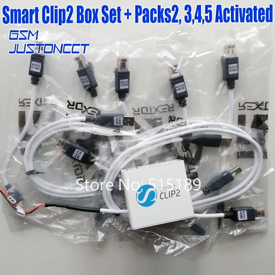 Smart Clip2 Box Smart + Packs2,3,4,5 Activated - GSMJUSTONCCT -B