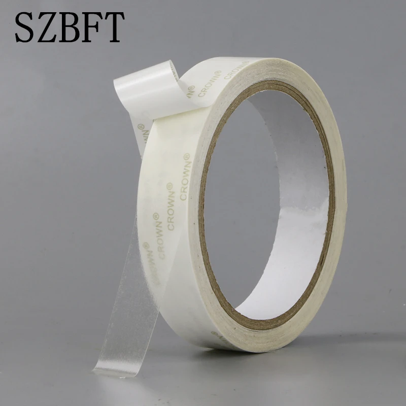 Szbft 0 5cm 1cmx10m Strong Ultra Thin Transparent Pet High Temperature Double Sided Adhesive Tape Paper Tape Aliexpress