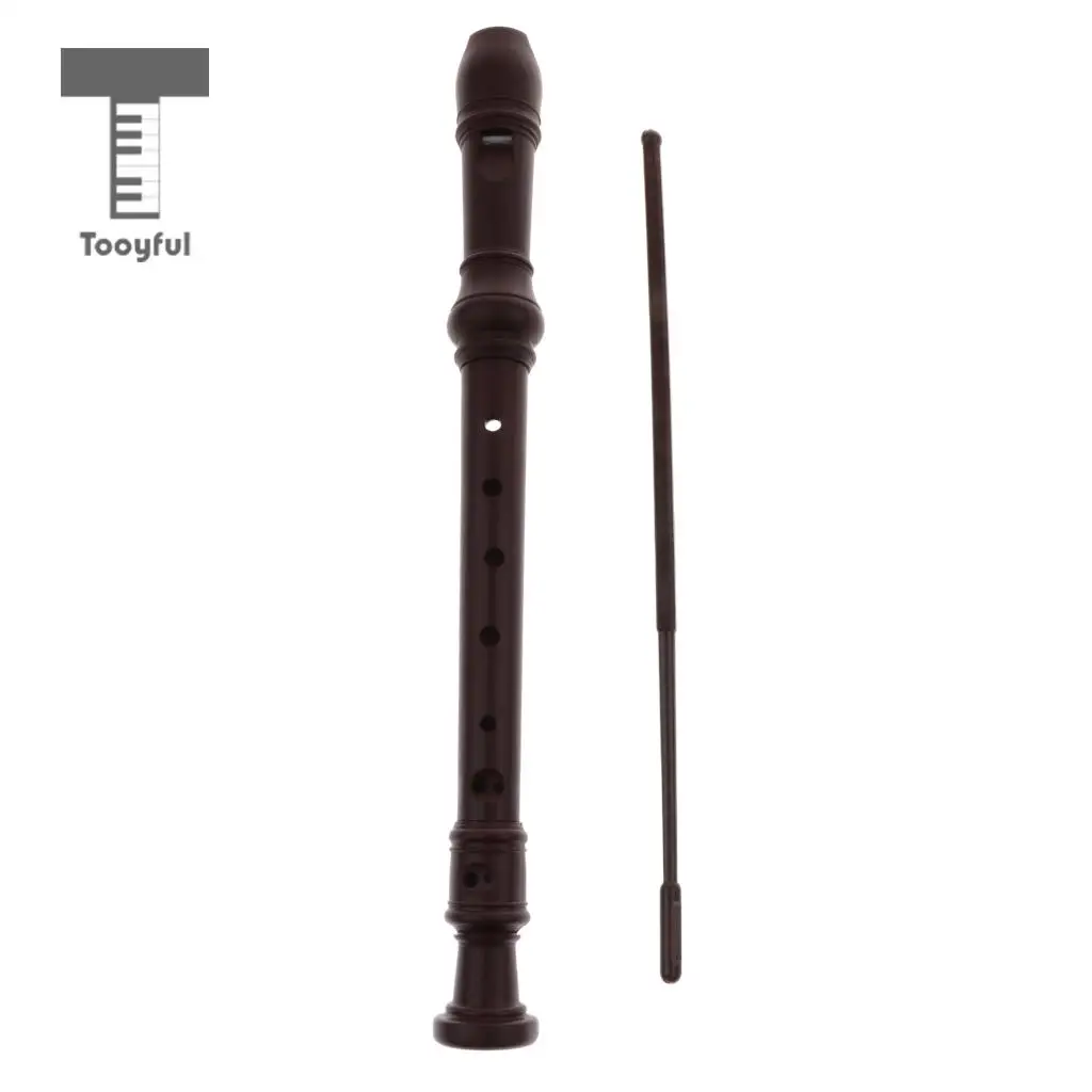 Tooyful Exquisite ABS 8 Holes German Style Soprano Recorder Woodwind Instrument