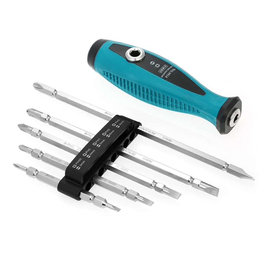 5PCS Two Way Slotted Reversible Screwdriver Set Screw Driver