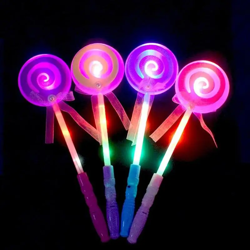 

Colorful Sugar Heart Shape Glow Sticks LED Light Up Toys Kid Children Adults Lolly Magic Flashing Sticks Toy Xmas Party Gifts