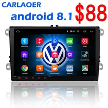 9 "Android 8.1 Navegação GPS rádio Do Carro para Volkswagen Skoda Octavia golf 5 6 B6 polo tiguan touran passat yeti rápida multimídia(China)