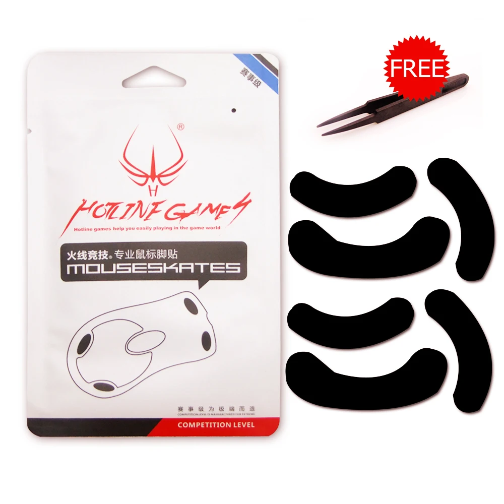 Hotline Games Mouse Feet For SteelSeries Xai Computer Gaming Pro Mouseskates F4 Silver 0.6mm for Competition Level | Компьютеры и офис