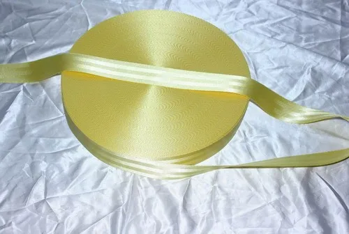 

5 meters Roll Seat Belt Webbing Safety Strap yellow Color 4.8cm Wide 5 Bars