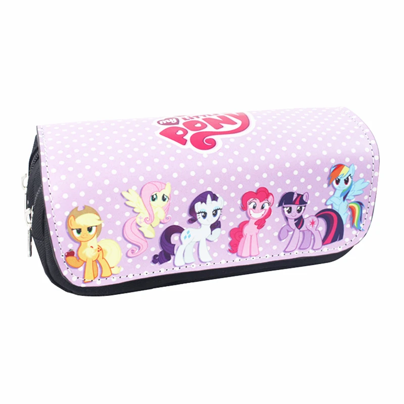 

My Little Pony Stationery Pen Bag Pencil Bag for Student Tools For Girl And Boy Multifunctional Wallets Coin Pouch Zipper Bag