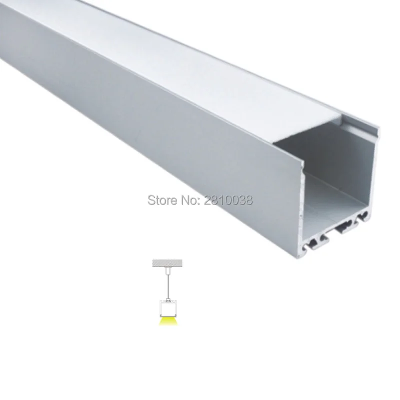

10 X 1M Sets/Lot Extruded U type LED aluminium U profil and Anodized U sahped Aluminum extrusion for ceiling Or pendant light