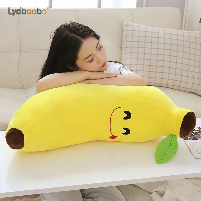 65/80 см Моделирование креативные Kawaii банан фрукты мягкие плюшевые куклы Детские