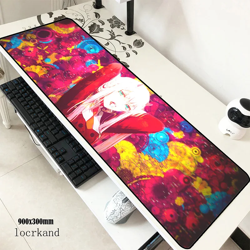 Дарлинг в франкс коврики 900x300x3 мм подарки игровой коврик для мыши Клавиатура коврик для мыши лучшие аксессуары для геймеров коврик для мыши