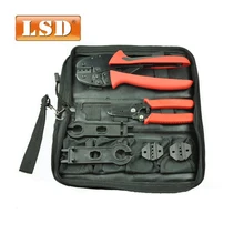 Система питания от солнечной энергии pв набор инструментов S-K2546B волоконно-оптический набор инструментов с солнечный обжим инструмент, кабельный резак, плашки, MC4 гаечный ключ электрический комплект