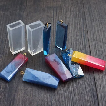 

Transparent Stripe Square Cuboid Silicone Special Mould For Resin Real Flower DIY Hair Jewelry Making Mold Epoxy Resin Molds